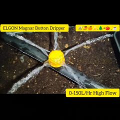 MAGNAR BUTTON DRIPPER YELLOW 0-150L/HR