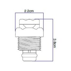 AIR & VACUUM RELIEF VALVE 1/2" MALE 