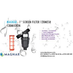 MAGNAR -1" SCREEN FILTER, 120 MESH X 130 MICRON