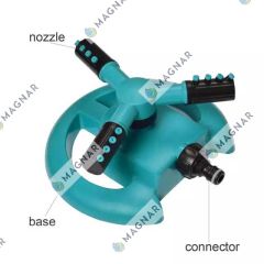 MAGNAR 3-ARM GARDEN ROTATORY SPRINKLER 